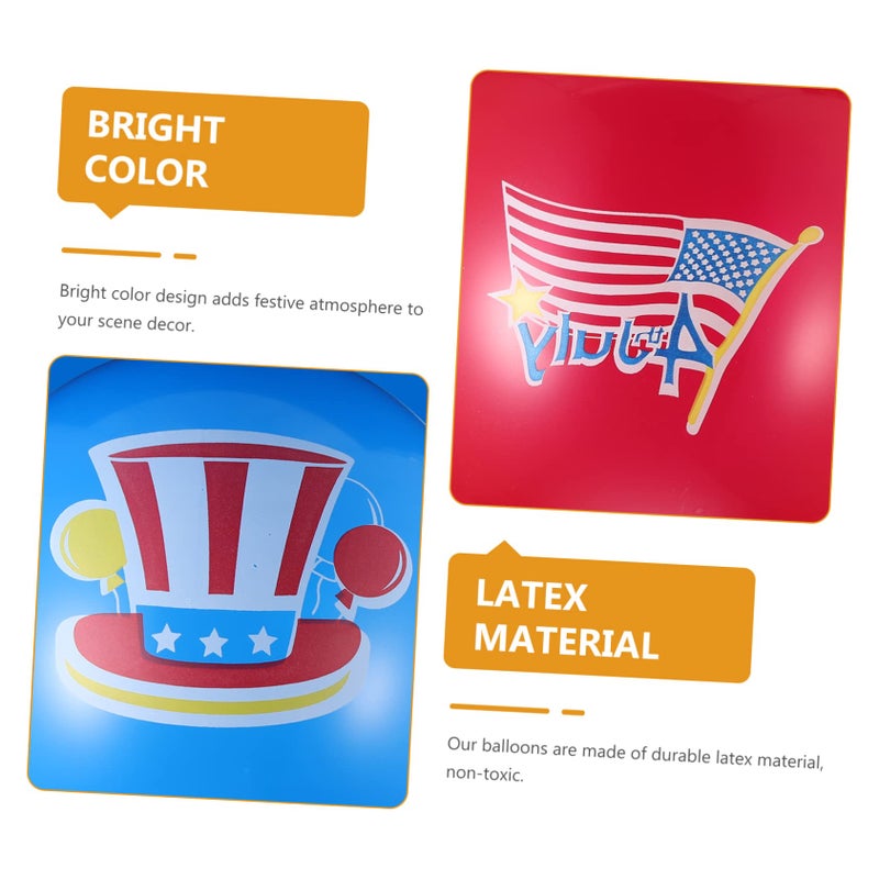 30 Pcs Red White Blue Latex Balloons For Fourth Of July Independence Day Party Decor - Image 5