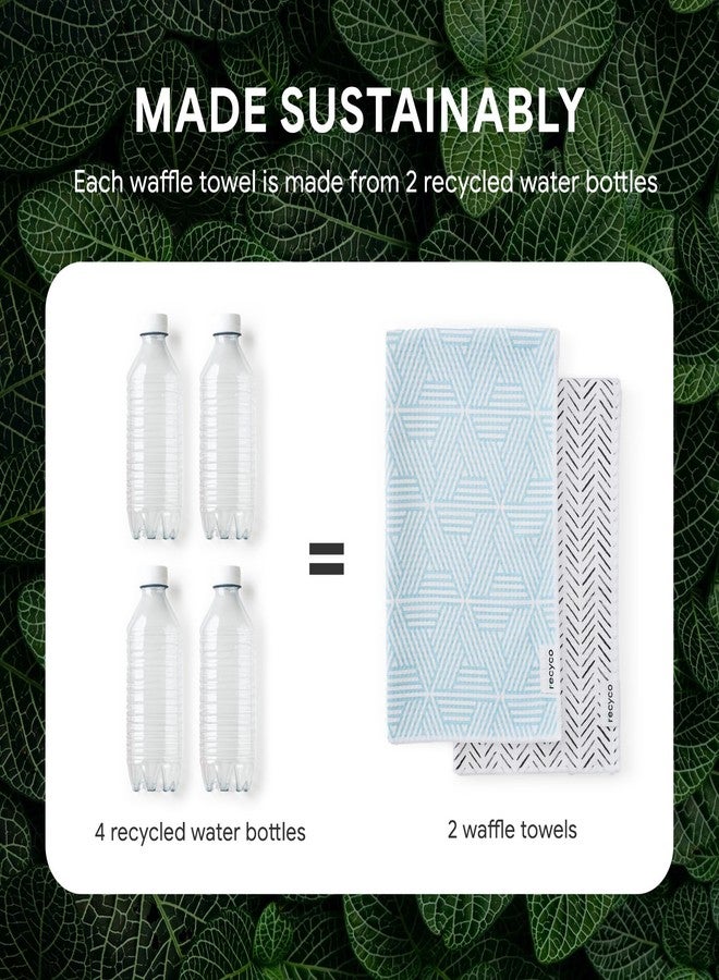 RECYCO Waffle Printed Kitchen Towel (Modern Maze, 16 * 28inch) - Image 5