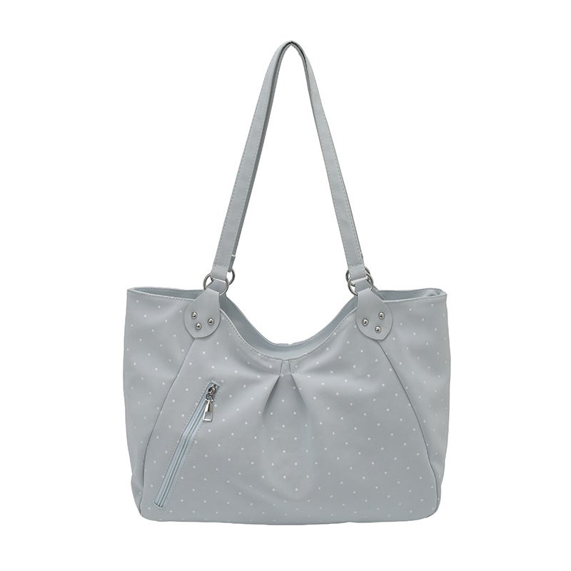 Fashion Polka Dot Large Capacity Tote Bag 2026 New Casual Shoulder Bag for Women - Image 5