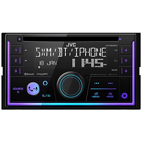 JVC KW-R950BTS Bluetooth Car Stereo Receiver with USB Port – LCD Display - AM/FM Radio - MP3 Player - Double DIN – 13-Band EQ (Black) - Image 2