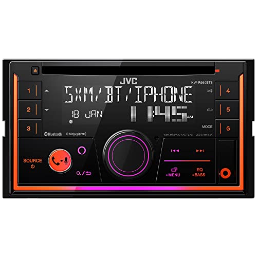 JVC KW-R950BTS Bluetooth Car Stereo Receiver with USB Port – LCD Display - AM/FM Radio - MP3 Player - Double DIN – 13-Band EQ (Black) - Image 1