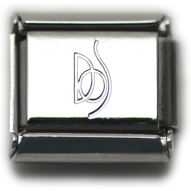 Dolceoro 9mm Italian Modular Letter Initial Alphabet Charm Link - Image 2