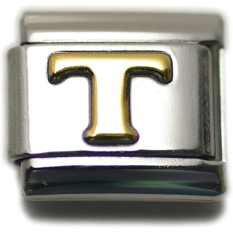 Dolceoro 9mm Italian Modular Letter Initial Alphabet Charm Link - Image 1