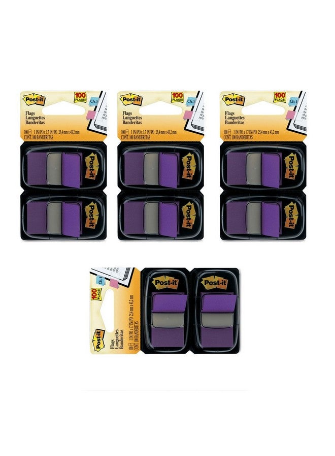 Post-it Flags 1 Purple 50/Dispenser 2 Dispensers/Pack 4 Pack (680Pu2) - Image 1