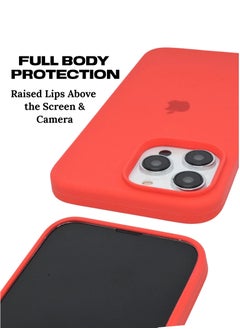 Logo iPhone 13 Pro Case Liquid Silicone Anti Scratch Anti Fingerprint Soft Silky Touch Shockproof Protective Cover for Apple iPhone 13 Pro  - Image 2