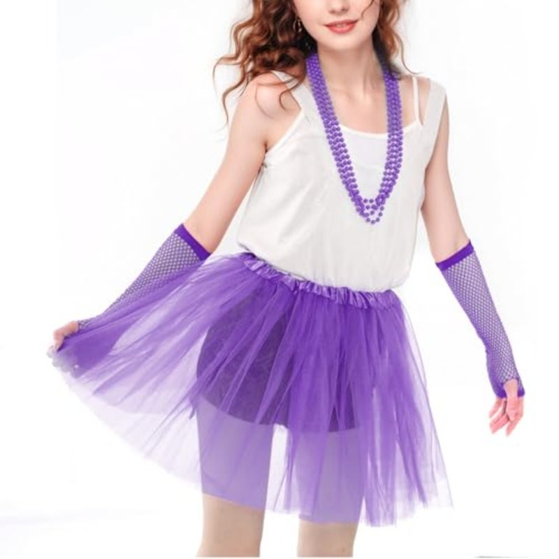 Lystaii 1 PC Tutu Skirt Tulle Laye Tutu Skirt for Party Costume Birthday Running Accessories - Image 2
