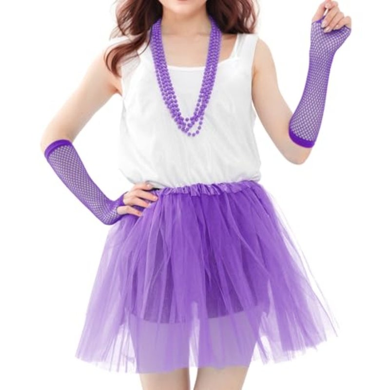 Lystaii 1 PC Tutu Skirt Tulle Laye Tutu Skirt for Party Costume Birthday Running Accessories - Image 5