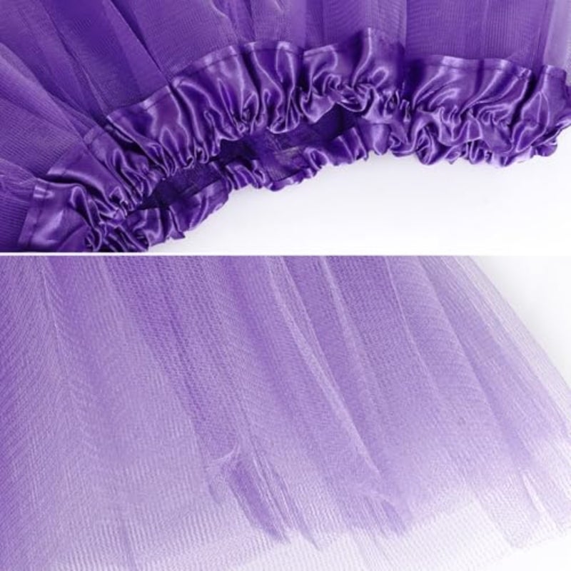 Lystaii 1 PC Tutu Skirt Tulle Laye Tutu Skirt for Party Costume Birthday Running Accessories - Image 4