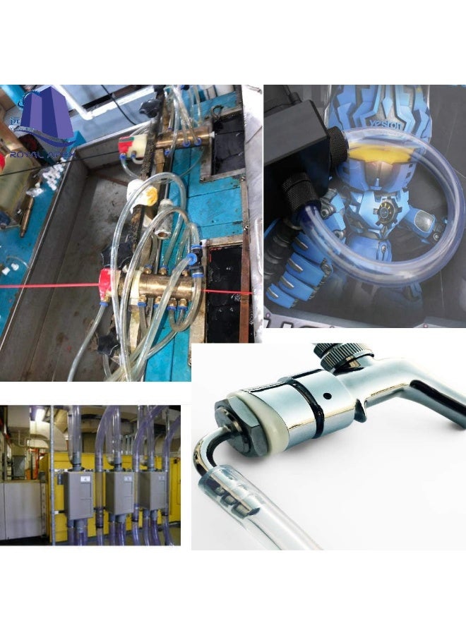 Royal Apex Pu Polyurethane Flexible Pneumatic Tubing Food Grade Multipurpose Tube For Beer Line Kegerator Wine Airline Tubing For Aquarium Air Water Hose Fuel Line. 8X5Mm Clear 25M - Image 5