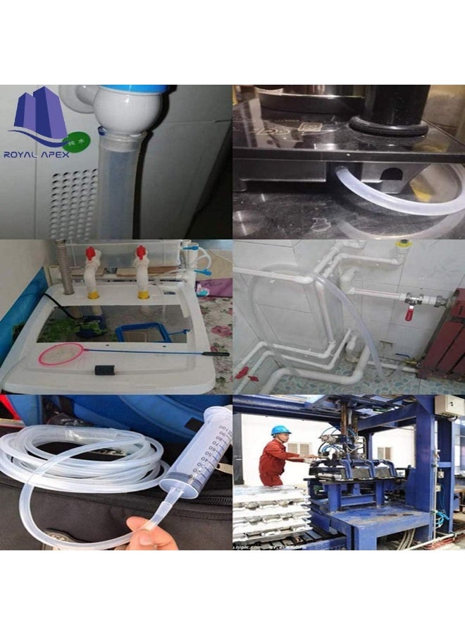 Royal Apex Pu Polyurethane Flexible Pneumatic Tubing Food Grade Multipurpose Tube For Beer Line Kegerator Wine Airline Tubing For Aquarium Air Water Hose Fuel Line. 8X5Mm Clear 25M - Image 4