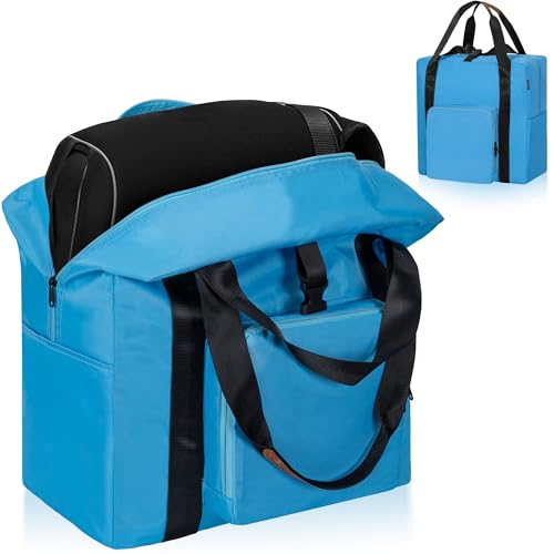 TORIBIO Durable Backless Booster Seat Travel Bag for Airplane Compatible with Cosco Topside Backless Booster Car Seat and Gb Pockit Stroller Airplane Gate Check Tote Bag Blue - Image 1