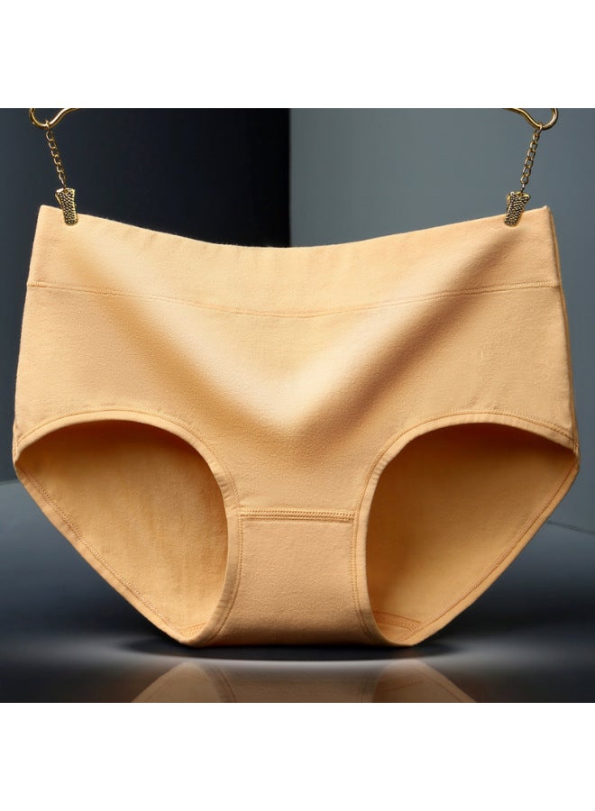 Mid-waist Ladies Cotton Underwear Mid-waist Pure Cotton Solid Color Briefs Large Size Pure Cotton Ladies Underwear Manufacturers - Image 1