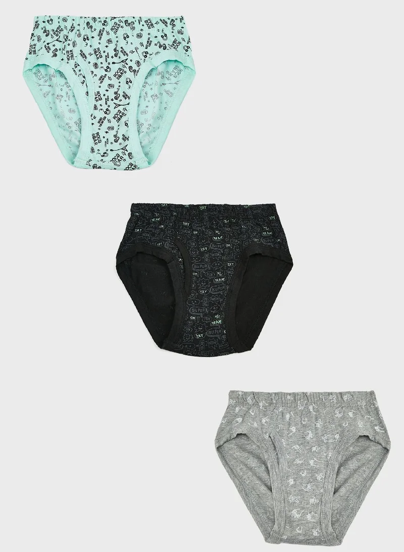 Pinata Pack Of 3 Printed Boys Brief