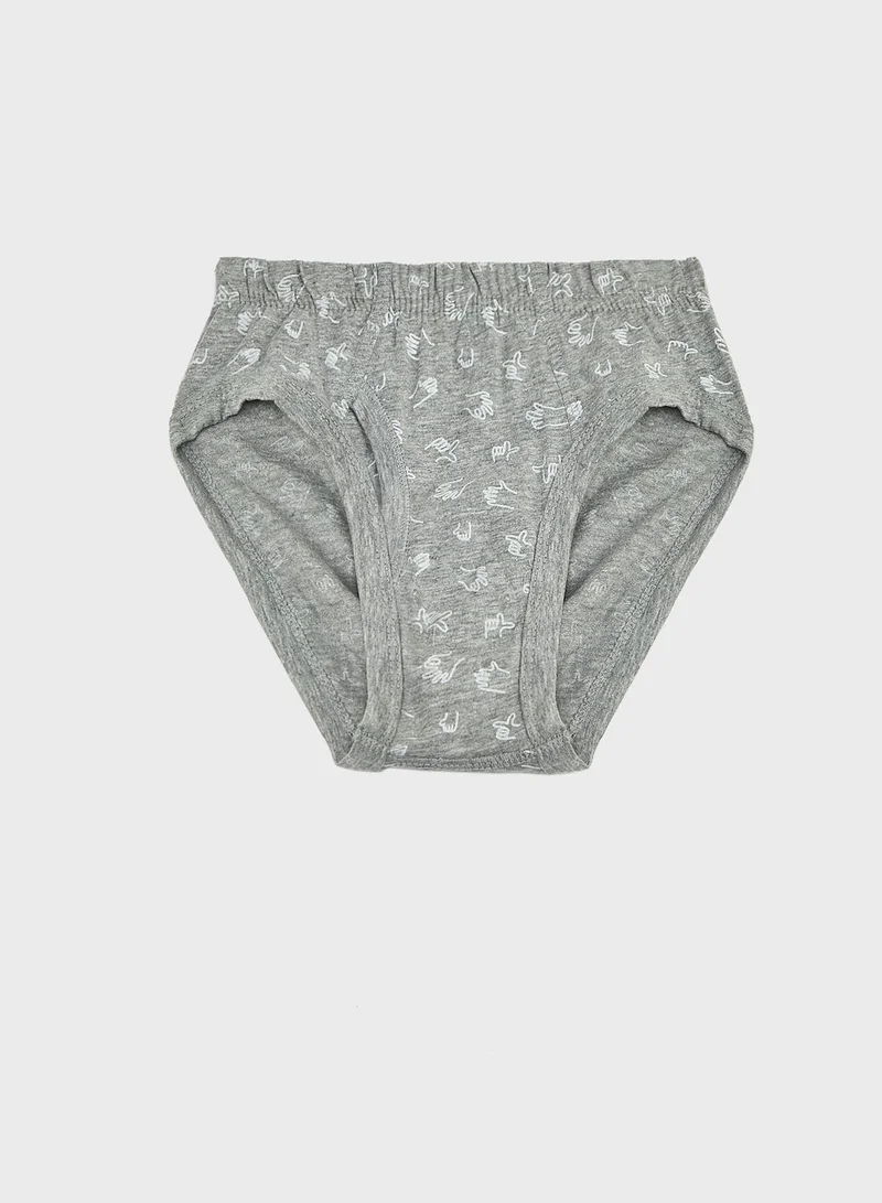 Pinata Pack Of 3 Printed Boys Brief