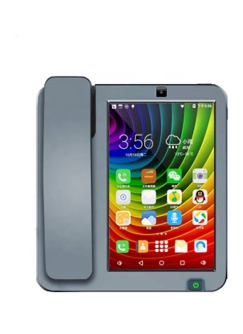 Fixed Phone 3g 4g Sim Card Smart Fixed Phone Touch Screen Video Call Phone With Wifi Recording For Home Business Landline Phones 20 X 21.8 X 5.4 Cm