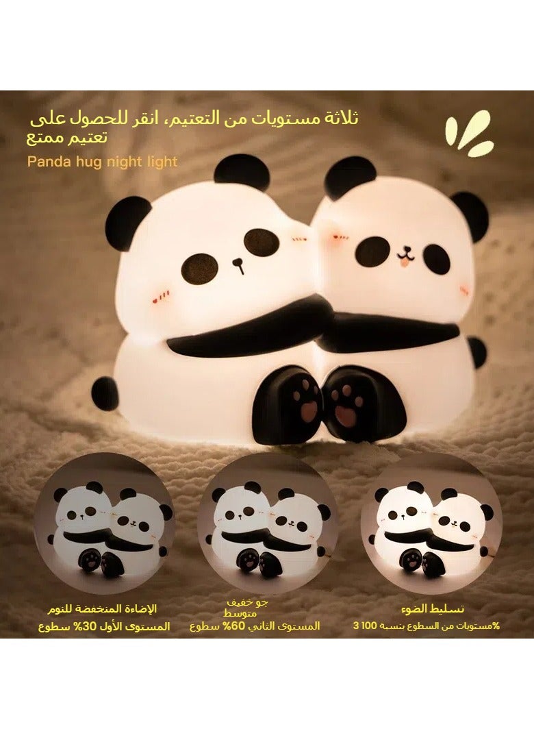 عام مصباح ليلى بتصميم باندا متاحف، مصباح لغرفة النوم و أثناء إطعام الطفل و للتنفير، مصباح طاولة أو مصباح جانبي للسرير، مصباح منعطف لاطفال حقيقًا. - Image 1