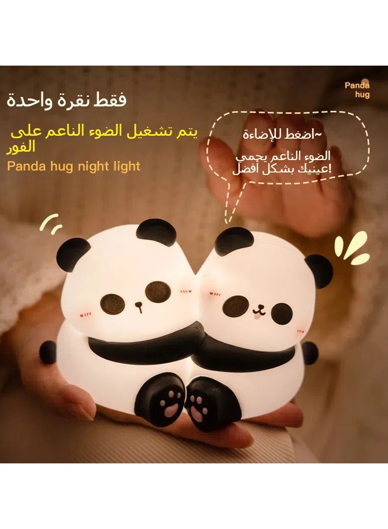 عام مصباح ليلى بتصميم باندا متاحف، مصباح لغرفة النوم و أثناء إطعام الطفل و للتنفير، مصباح طاولة أو مصباح جانبي للسرير، مصباح منعطف لاطفال حقيقًا. - Image 2