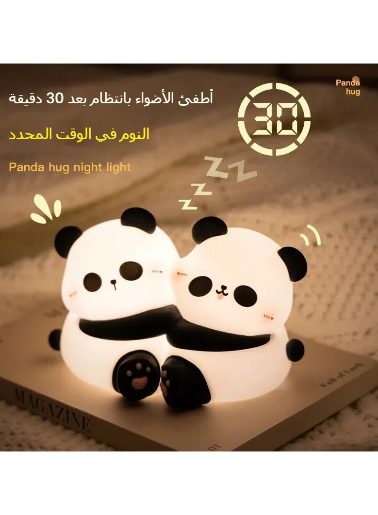 عام مصباح ليلى بتصميم باندا متاحف، مصباح لغرفة النوم و أثناء إطعام الطفل و للتنفير، مصباح طاولة أو مصباح جانبي للسرير، مصباح منعطف لاطفال حقيقًا. - Image 3