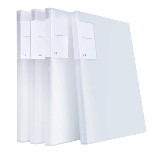 SOYIRI 4 Pack A4 Presentation Book,Binder with Plastic Sleeves,40 Pockets Portfolio Folder Display Book with Sheet Protectors for School,Office - Image 1