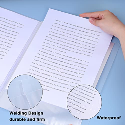 SOYIRI 4 Pack A4 Presentation Book,Binder with Plastic Sleeves,40 Pockets Portfolio Folder Display Book with Sheet Protectors for School,Office - Image 4