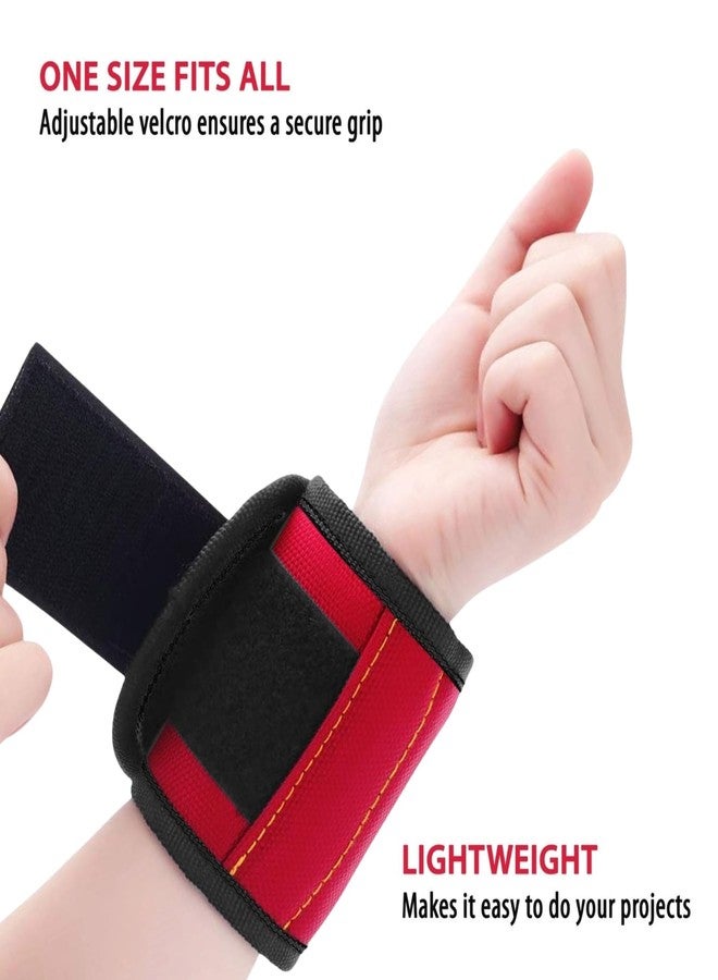 Ciana Magnetic Wristband For Holding Screw - With Strong Magnets, Made From Magnetic Polyester With Lightweight Powerful Magnets, Perfect Tool Birthday Gift For Men (Blue) - Image 4
