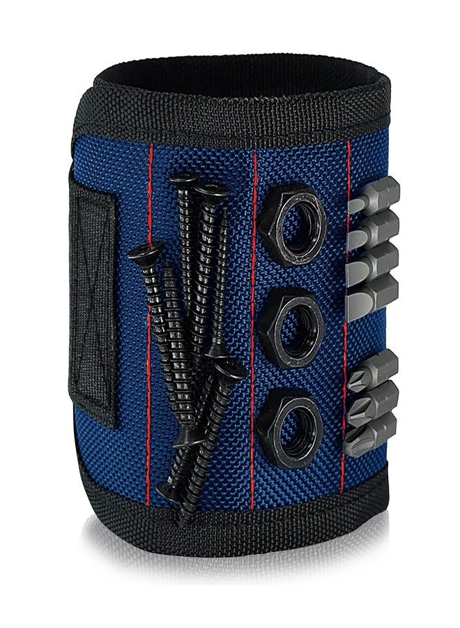 Ciana Magnetic Wristband For Holding Screw - With Strong Magnets, Made From Magnetic Polyester With Lightweight Powerful Magnets, Perfect Tool Birthday Gift For Men (Blue) - Image 1