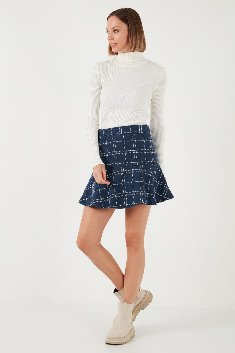 Lela Plaid Flounce Mini Winter Skirt Women's Skirt 611ET00176W4  - Image 1