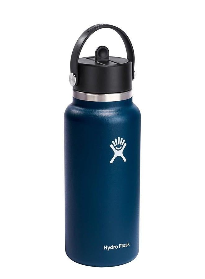 Hydro Flask 32 Oz Wide Flex Straw Cap Bottle - Insulated Stainless Steel - Wide Straw Lid, Non Spill, Leakproof, BPA-Free, Non-Toxic - Image 2