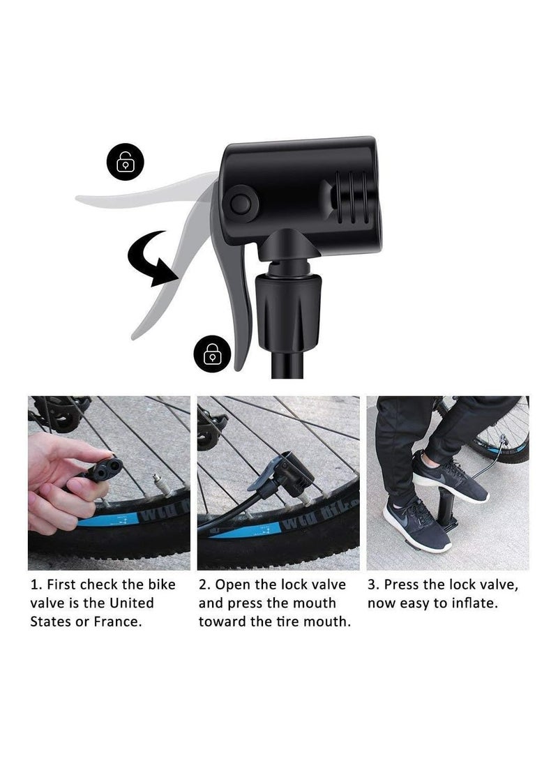XCESSORIES Mini Foot Pump Aluminium Alloy Inflator - Image 4