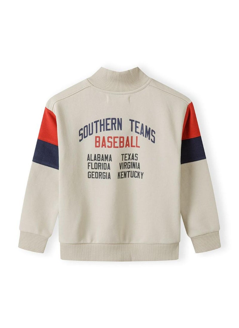 مينوتي سويت شيرت أطفال بسحاب ونقشة جامعية - Image 4