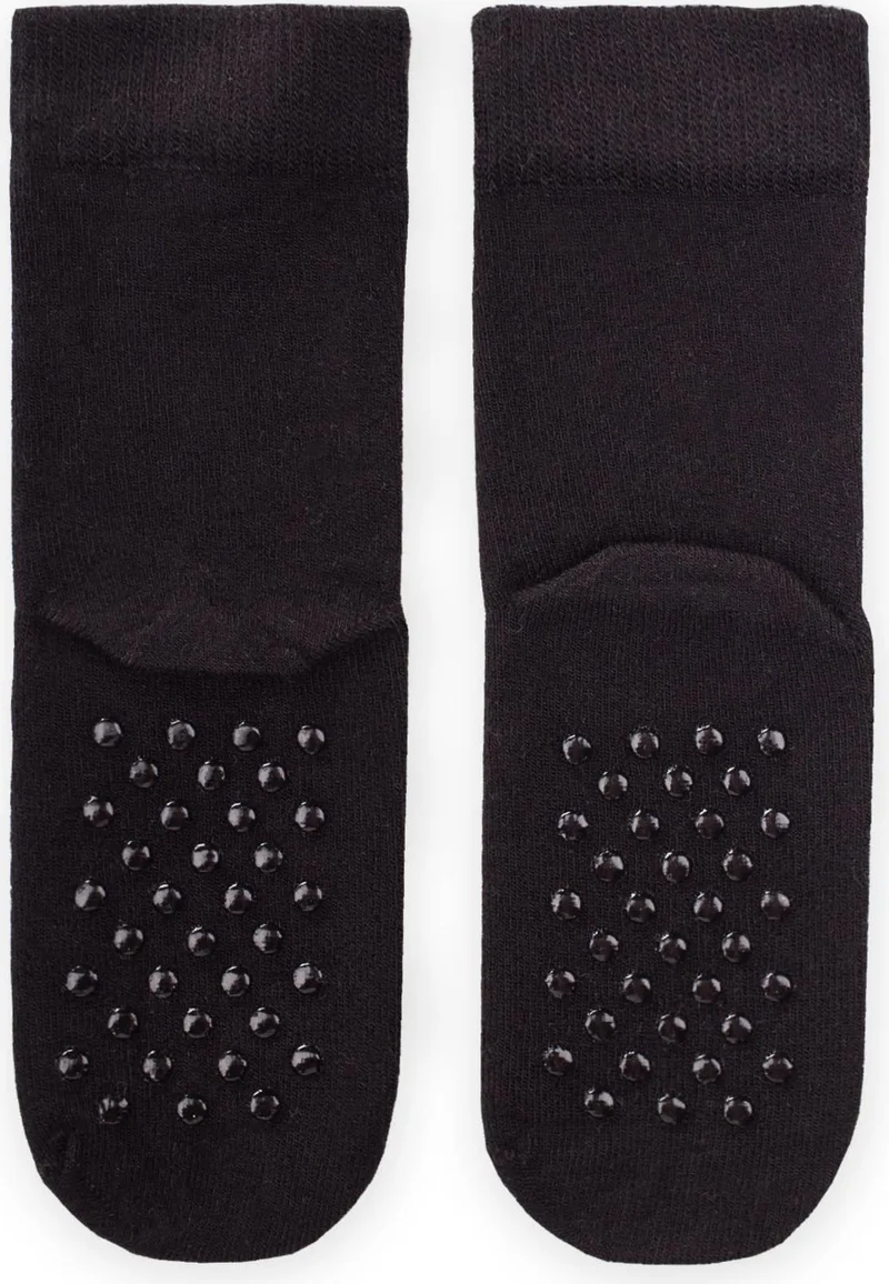 Cigit Sole Abs Li Bamboo Children's Socks Black