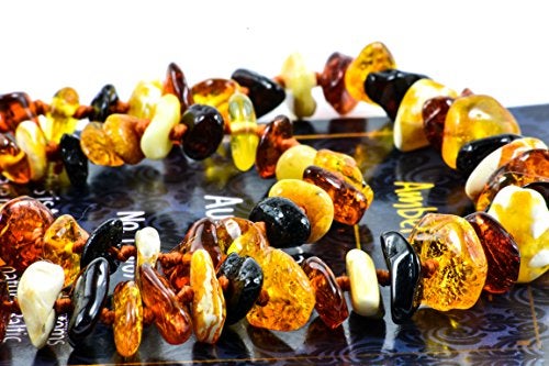 Amber-Touch RAW Baltic Amber Necklace - Natural Amber from Baltic Region, Genuine Amber (13in.) (H) - Image 3
