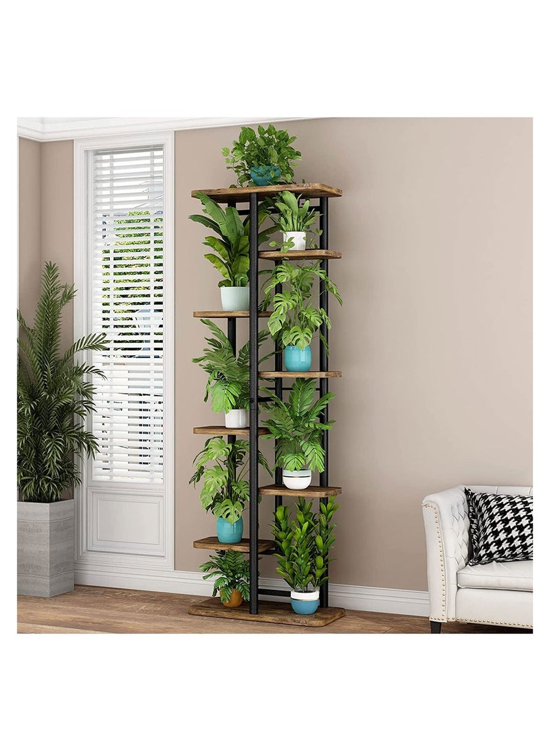 Cool Baby COOLBABY Plant Stand 8 Tier 9 Potted Indoor Flower Pot Organizer Plant Storage Display Shelf Corner Living Room Balcony - Image 1