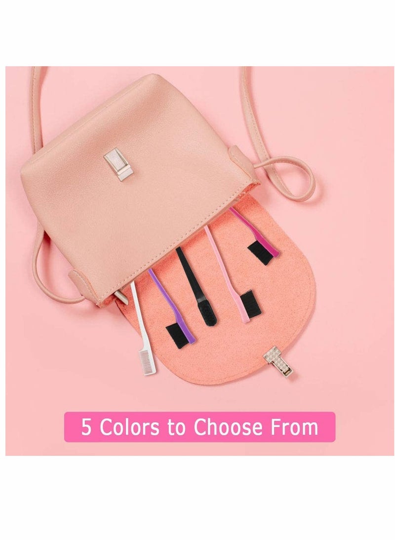 10 قطع ، 2 في 1 فرشاة للتحكم في حواف الشعر ، فرشاة تحكم مزدوجة الجوانب ، مشط للرموش ، أدوات تصفيف الشعر ، فرشاة حواجب برأس مزدوج ، فرشاة للمكياج ، فرشاة للحواجب ، فرشاة محمولة لصبغ الشعر الناعم - Image 5