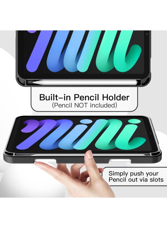 erorex iPad Mini 6/A17 Pro Case with Pencil Holder – Flexible TPU Back & Smart Cover - Image 4