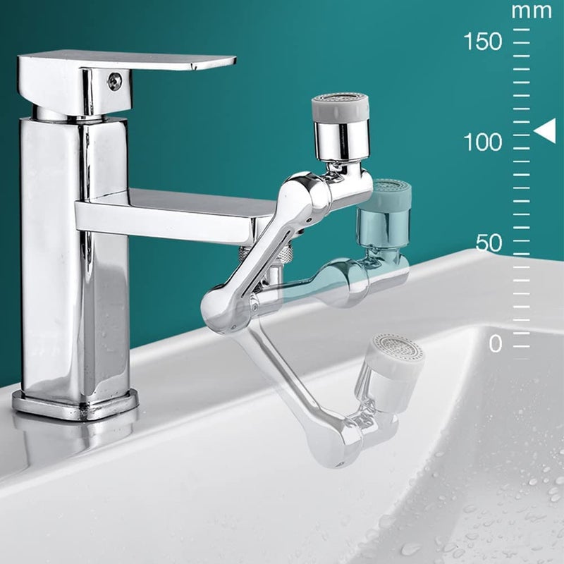 SHREESAMP 2 Gear Faucet Extender Aerator 1080 with Installation Accessories Solid Stainless Steel Dual Function for Kitchen Sink Rotatable Multi Functional Tap Filter for Bathroom Stainless Steel - Image 3
