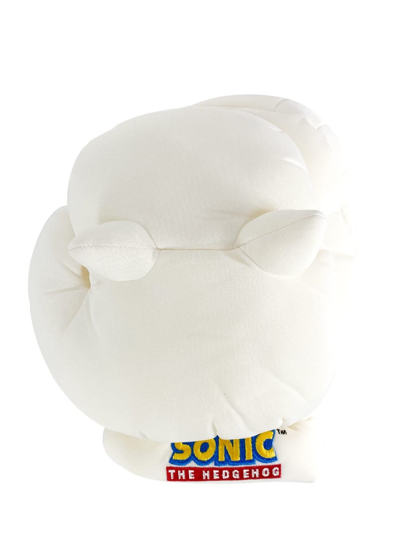 Great Eastern Entertainment GE Animation GE-8807 Sonic the Hedgehog Knuckles Cosplay Plush Gloves, White, 9" 