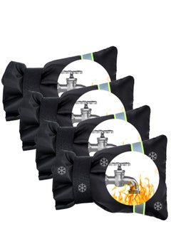 Generic Outdoor Faucet Cover, Faucet Cover Socks for Winter Freeze Protection with Reflective Strips, Waterproof Insulated Spigot Tap Cover, Reusable Sprinkle Valve Insulation Wrap and Hose Bib Cover, 4 Pack  - Image 1