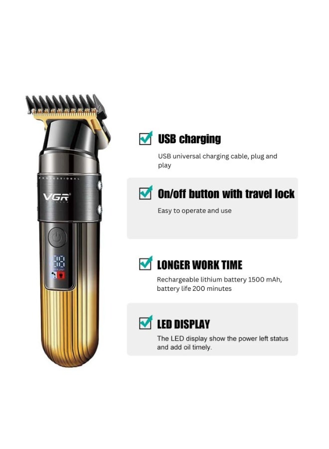 vGRASSP V-929 Premium Cordless Waterproof Electric Shaver For Men - Image 2