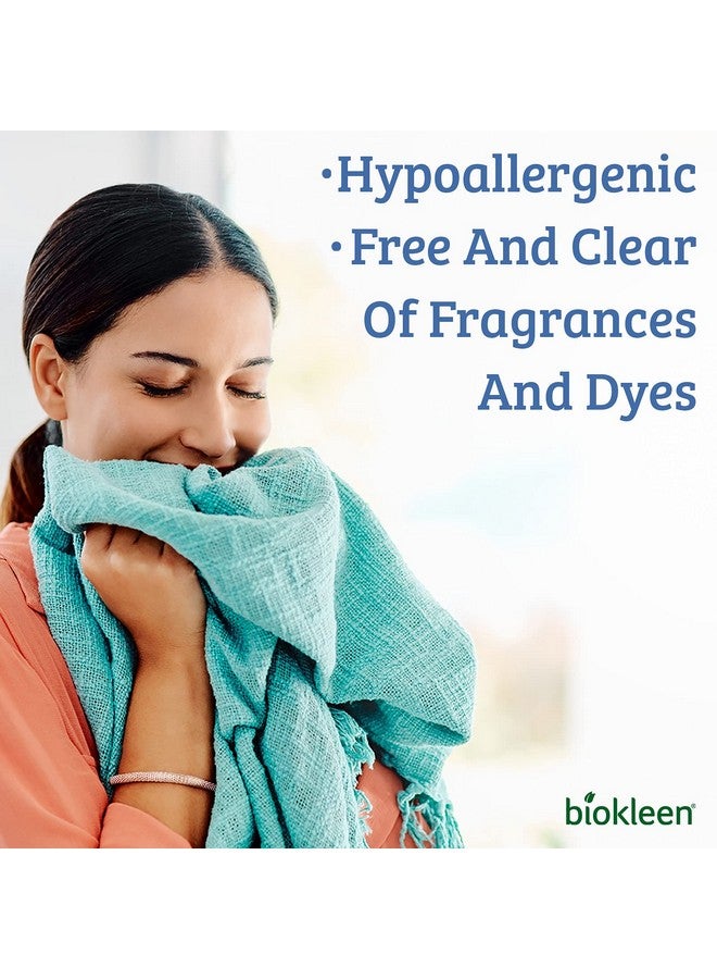Biokleen Biokleen Free & Clear Natural 3X Concentrated Liquid Laundry Detergent, 300 Loads, Plant-Based, Hypoallergenic, Removes Stains & Fights Odors, Dye Free, Unscented  - Image 3