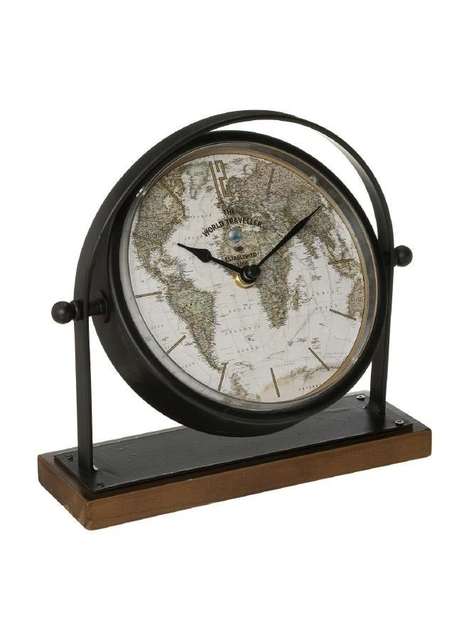 لوفت ساعة طاولة "فلافيا" سوداء ارتفاع 20 سم، الطول 21XP7XH21CMS، متعددة الألوان، معدنية-193118 - Image 3