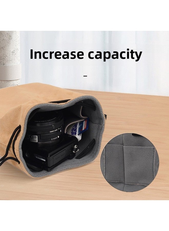 Camera Storage Bag Suitable For Canon R50 SLR Micro Single Storage Bag Sony 6700 Nikon Z30 Protective Cover-Color:Warm Reminder: Please Refer To Each Option Picture For The Size Of The Cosmetics Bag - Image 5