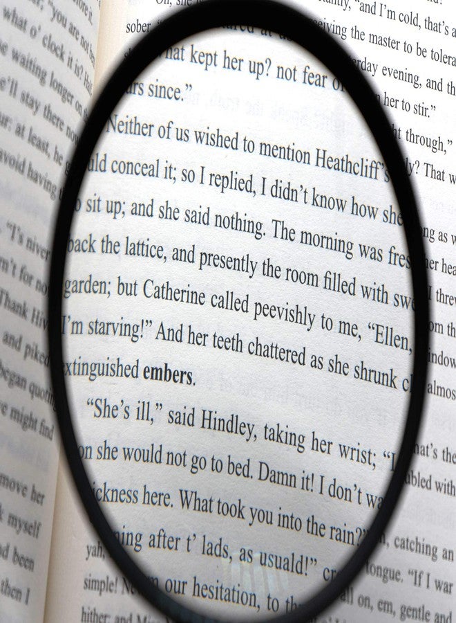 Sanung 5X Magnifying Glass Hand Held Reading Magnifier for Seniors & Kids Large Magnifying Lens with Non-Slip Handle for Reading Books Newspapers Hobbies Inspect - Image 4