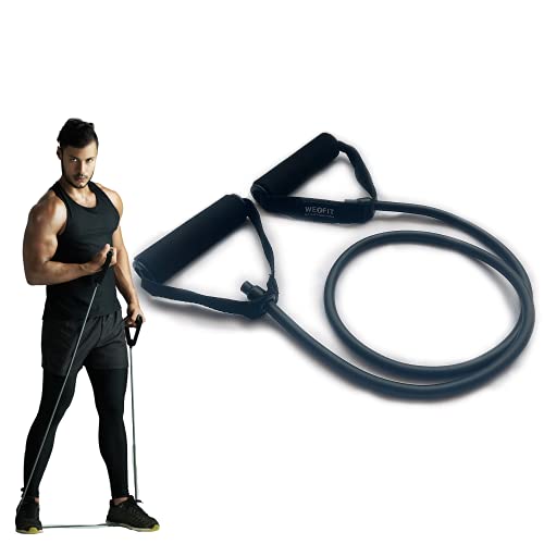 WErFIT® Resistance Bands Exercise Toning Tube for Stretching & Full Body Workouts (10kg-15kg) Resistance Tube (Black) - Image 2