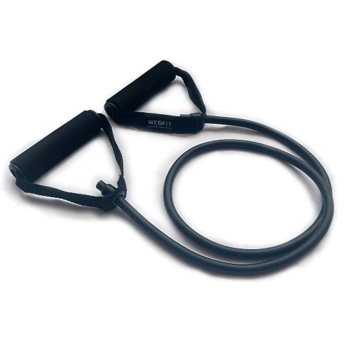 WErFIT® Resistance Bands Exercise Toning Tube for Stretching & Full Body Workouts (10kg-15kg) Resistance Tube (Black) - Image 1