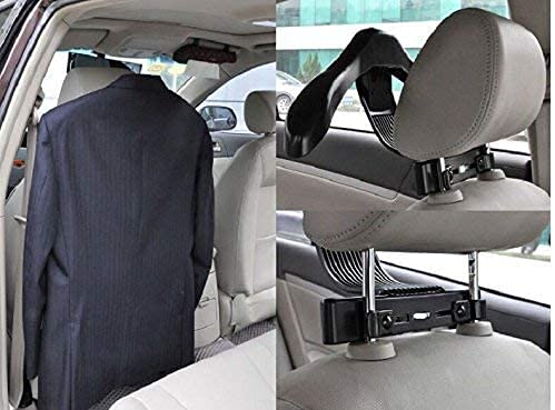 Gikvni Gikvni Car Coat Hanger Soft Back Seat Headrest Coat Clothes Hanger Jacket Suit Holder Rack for Universal Car Headrest Mount Seat Back Organizer oat Clothes Jacket Dress Shirts Suit Tie Cap Hanger Hook - Image 5