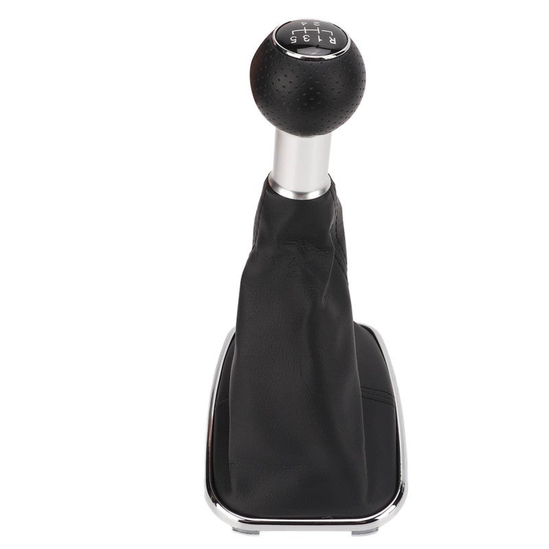 Gear Shift Knob Boot: ABS & PU Leather Material - Perfect Fitment Gear Stick Gaiter for Bora A4 MK4 1999‑2004 Car Interior Upgrade & DIY Car Repair - Image 1