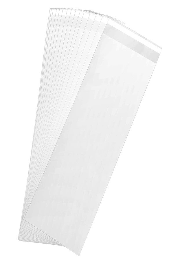 Somioco 200 pcs 4x10 in Long Resealable Cello Cellophane Bags Self Adhesive Cellophane Clear Treat Bags Opp Sealing Plastic Poly Bags 1.4 Mil for Bakery Cookies Candies Jewelry Crafts Candles Party Gift - Image 1