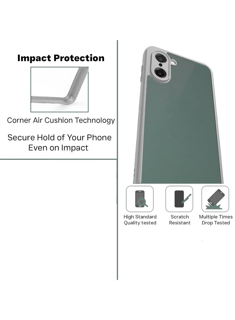 Wtech OnePlus Nord CE5 / OnePlus Ace 5 Racing 5G 2025 Hybrid TPU Silicone with Raised Camera Slim Armour Case Cover (MCAPSA) - Clear/Grey - Image 2