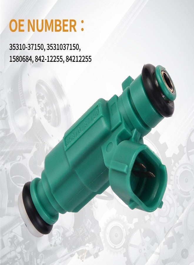 AISHAN 6PCS Fuel Injectors 4 Holes Compatible with Hyundai Santa Fe Sonata Tiburon Tucson, for Kia Optima Sportage Rio Rio5 V6 1.6L 2.5L 2.7L Replace# 35310-37150 1580684 842-12255 - Image 5